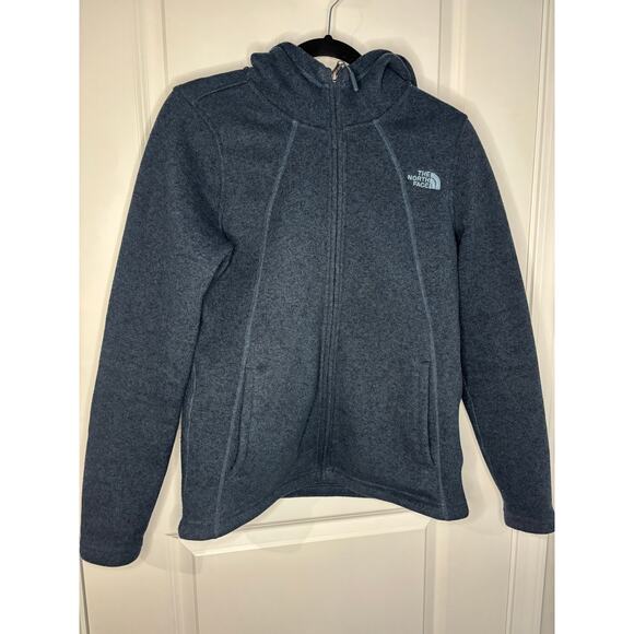 The North Face Crescent Full-Zip Fleece Jacket Heather Blue Women’s Medium - Picture 2 of 8
